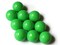 10 20mm Smooth Round Light Green Beads Vintage Plastic Beads Lightweight Sturdy Acrylic Beads